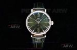 Swiss Copy IWC Portofino 34 MM IW357403 Green Diamond Dial Leather 9015 Automatic Watch